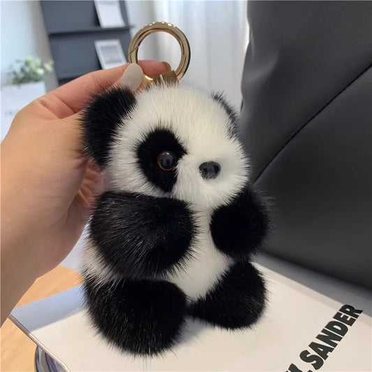 Esther Fluffy Panda Keychain